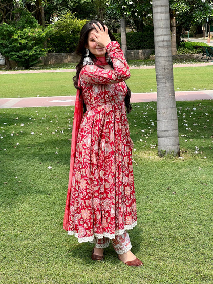 Tulip Anarkali set